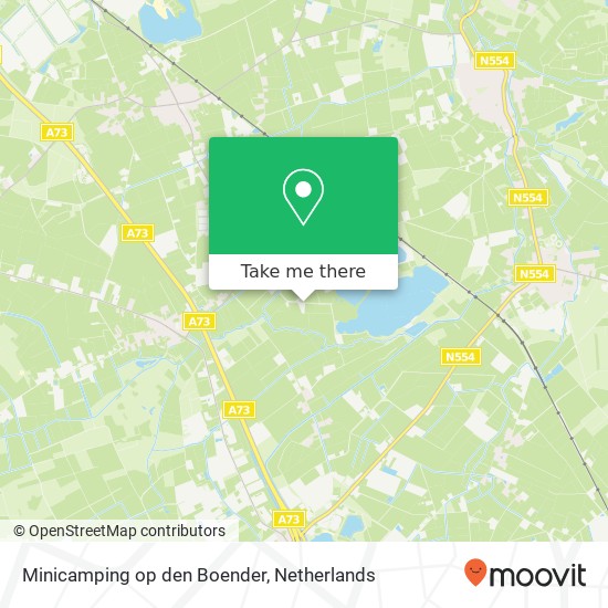 Minicamping op den Boender map