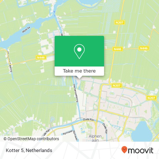 Kotter 5, 2401 MV Alphen aan den Rijn map