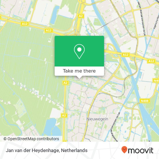 Jan van der Heydenhage, 3437 NT Nieuwegein Karte
