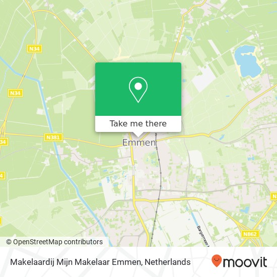 Makelaardij Mijn Makelaar Emmen, Weerdingerstraat 21 map