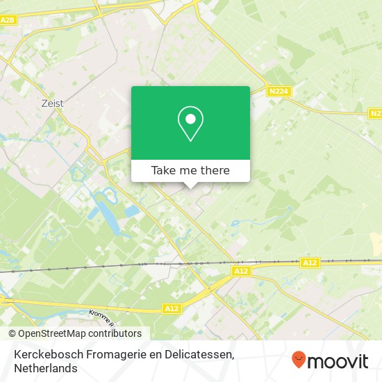 Kerckebosch Fromagerie en Delicatessen, Hoog Kanje 106 map