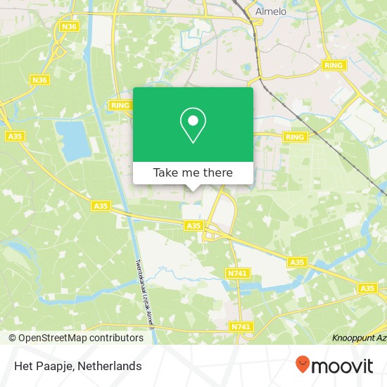 Het Paapje, 7609 TH Almelo Karte