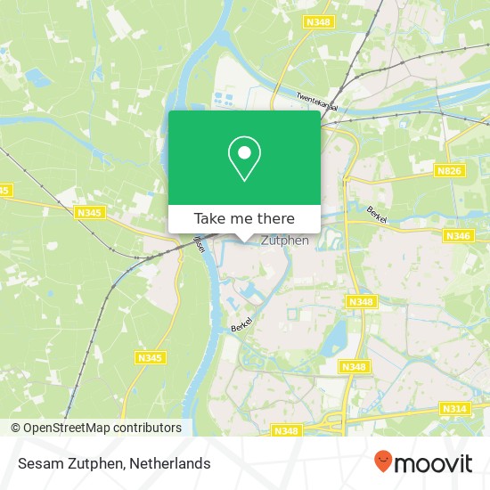 Sesam Zutphen, Oudewand 1 map