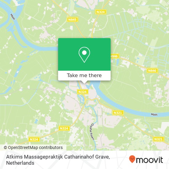 Atkims Massagepraktijk Catharinahof Grave, Koninginnedijk 252 Karte