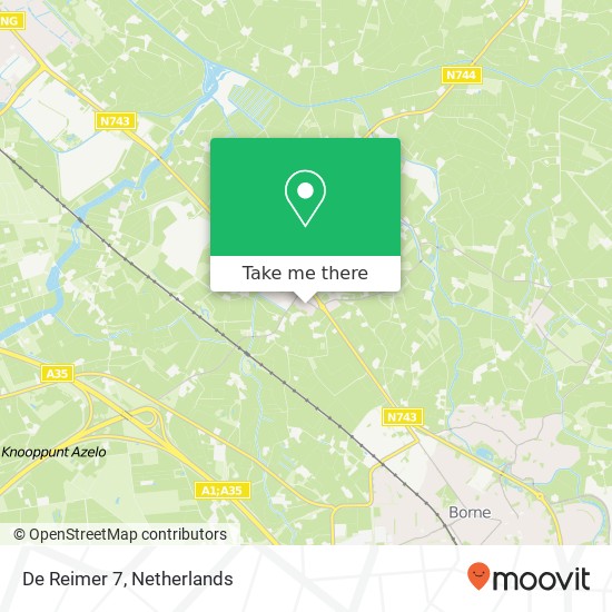 De Reimer 7, 7625 PT Zenderen map