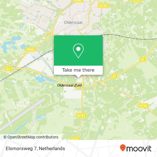 Elsmorsweg 7 map