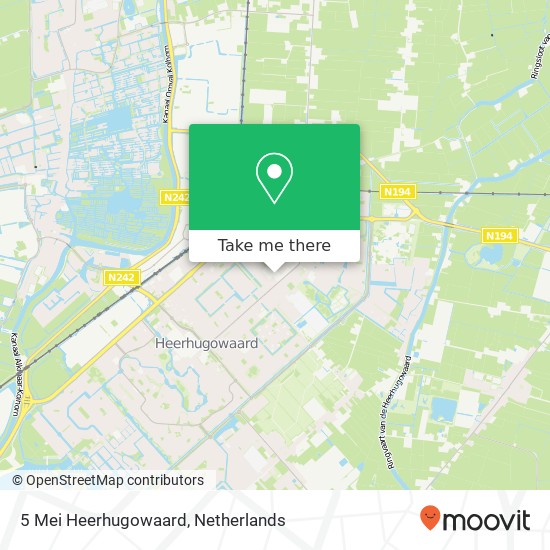 5 Mei Heerhugowaard map