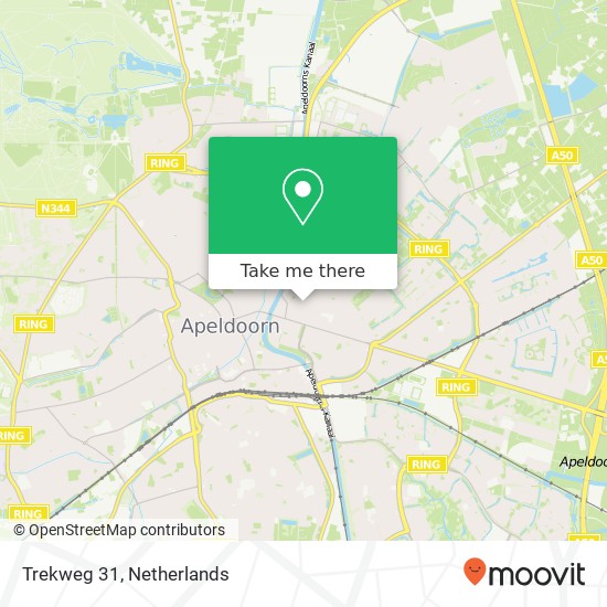 Trekweg 31, 7322 HN Apeldoorn map