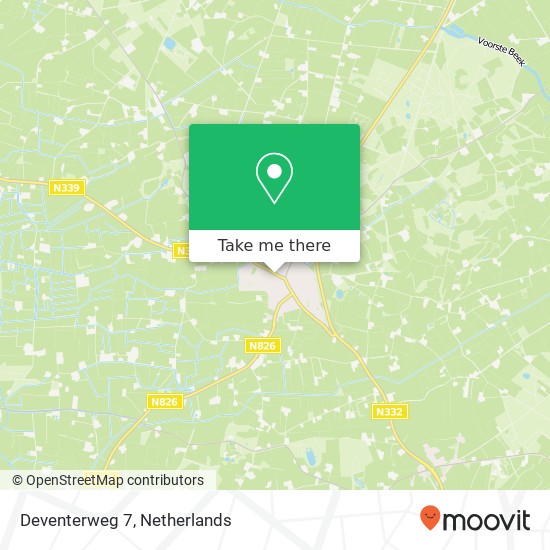 Deventerweg 7, 7245 AW Laren map