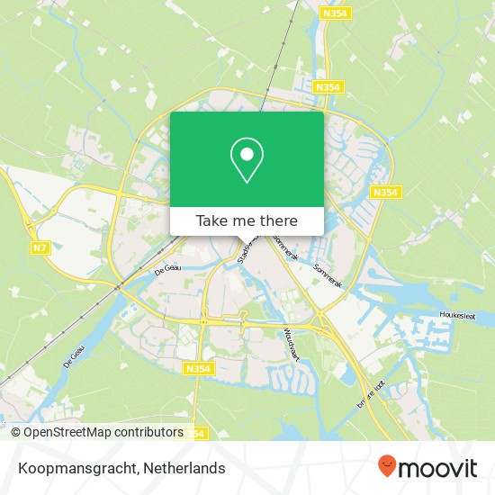 Koopmansgracht, 8601 Sneek map