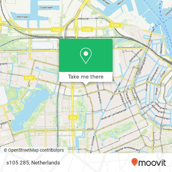s105 285, s105 285, 1056 CA Amsterdam, Nederland map