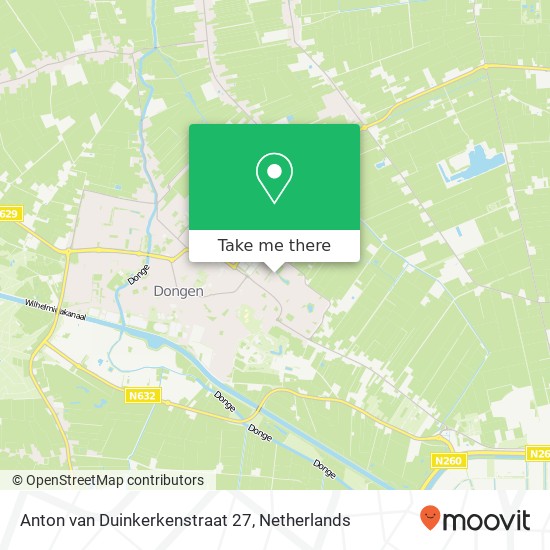 Anton van Duinkerkenstraat 27, 5103 PX Dongen Karte