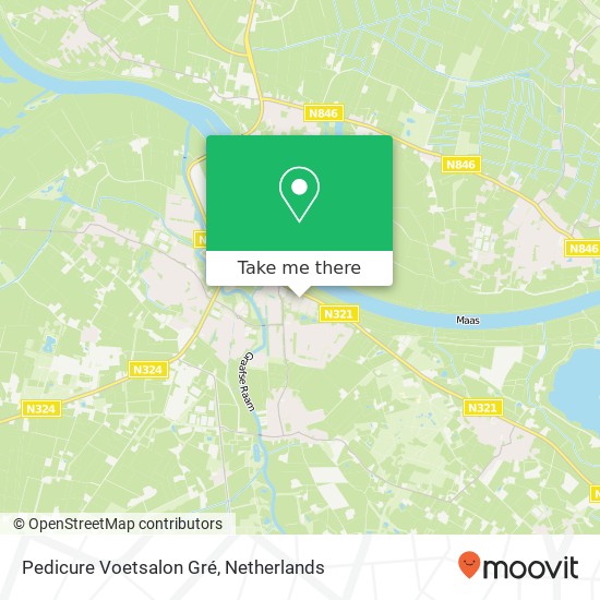 Pedicure Voetsalon Gré, Dokter Kanterslaan 136 map