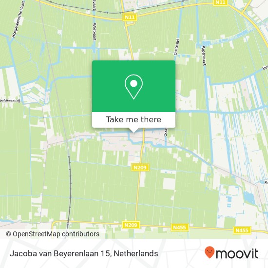 Jacoba van Beyerenlaan 15, 2391 EH Hazerswoude-Dorp map