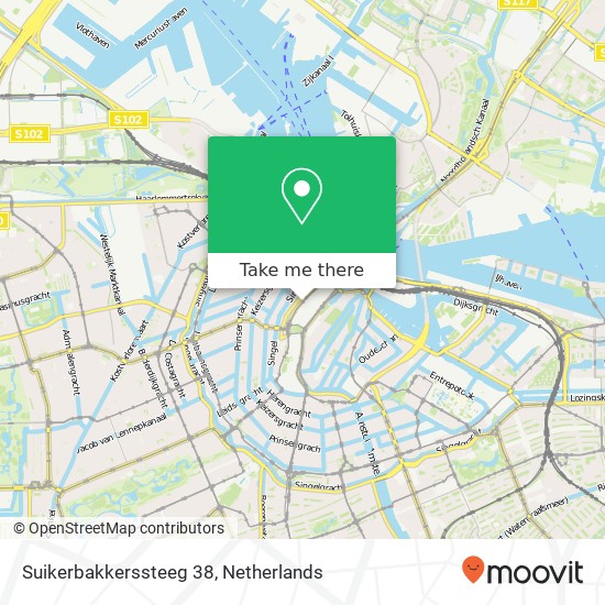Suikerbakkerssteeg 38, 1012 PW Amsterdam map