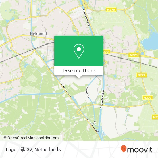 Lage Dijk 32, 5705 BZ Helmond Karte