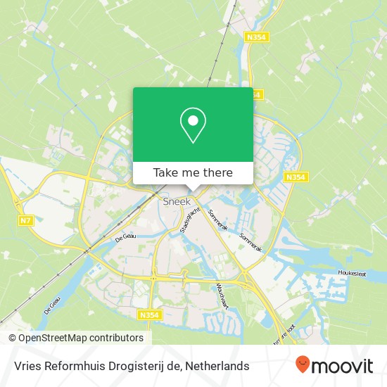 Vries Reformhuis Drogisterij de map