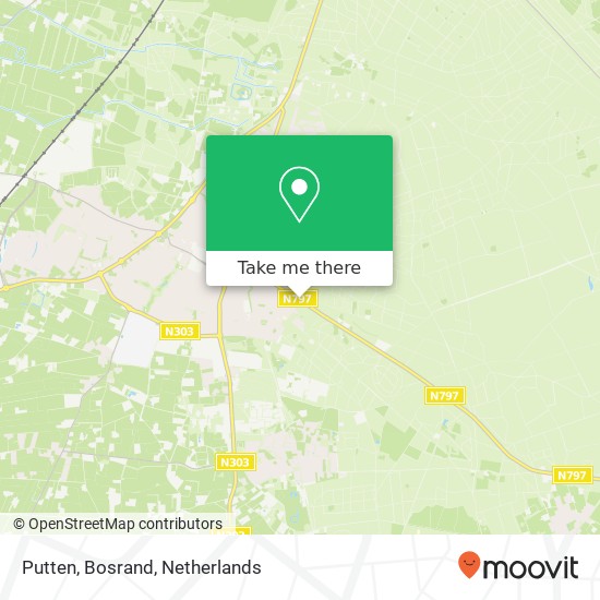 Putten, Bosrand map