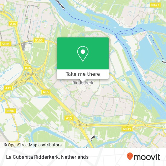 La Cubanita Ridderkerk, Koningsplein 40 map