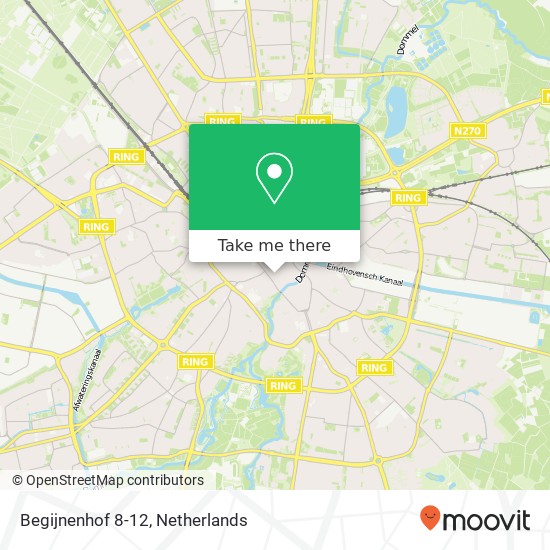 Begijnenhof 8-12, Begijnenhof 8-12, 5611 EL Eindhoven, Nederland Karte