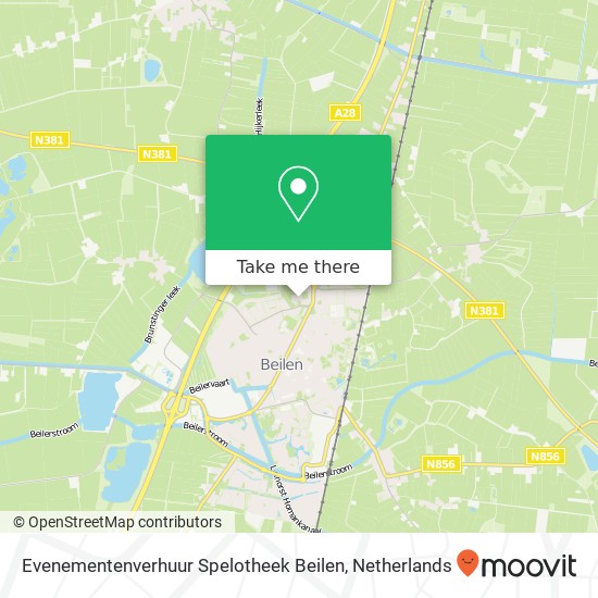 Evenementenverhuur Spelotheek Beilen, Eursingerweg 8 map