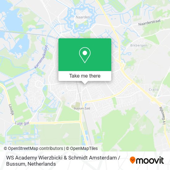 WS Academy Wierzbicki & Schmidt Amsterdam / Bussum map