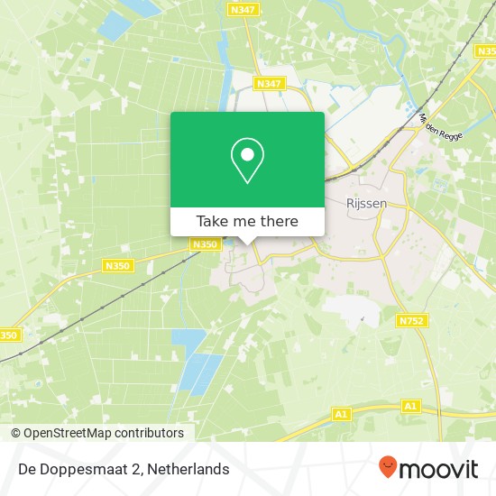 De Doppesmaat 2, 7462 LN Rijssen map