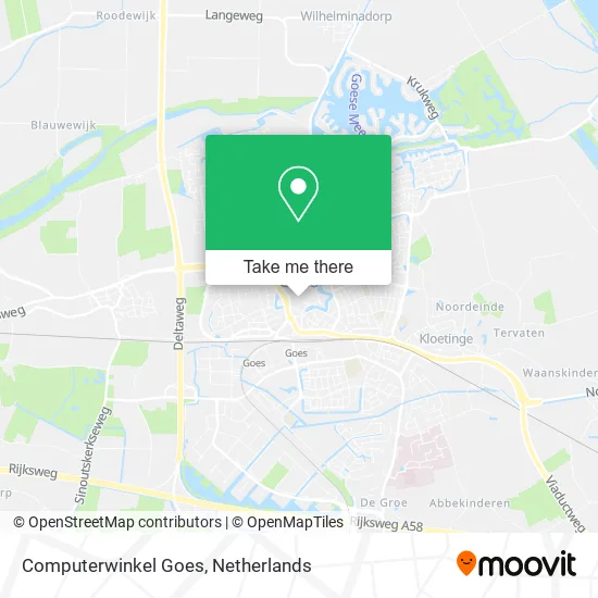 Computerwinkel Goes map