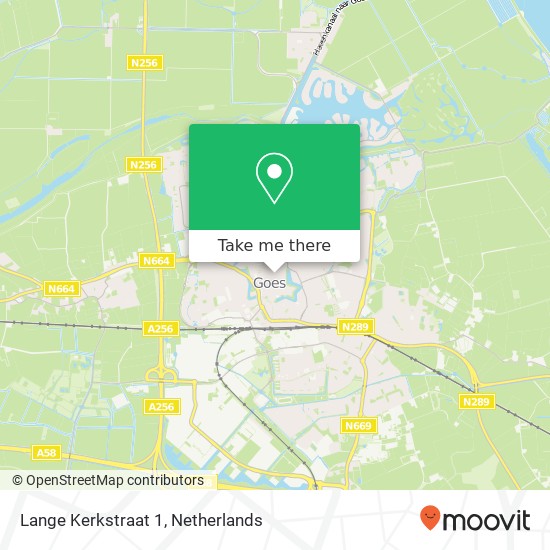 Lange Kerkstraat 1, 4461 JG Goes map