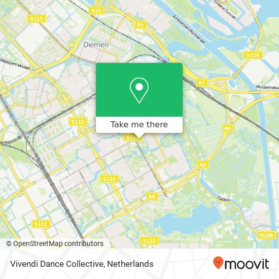 Vivendi Dance Collective, Bijlmerdreef 1289 Karte