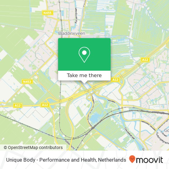 Unique Body - Performance and Health, Kouwe Hoek 14 map