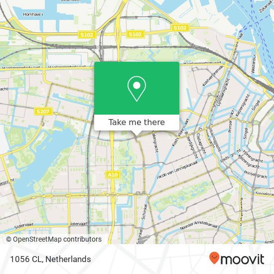 1056 CL, 1056 CL Amsterdam, Nederland Karte