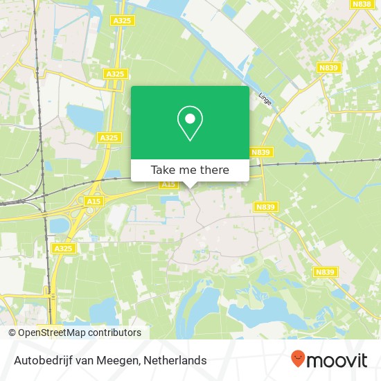 Autobedrijf van Meegen, De Plak 80 map