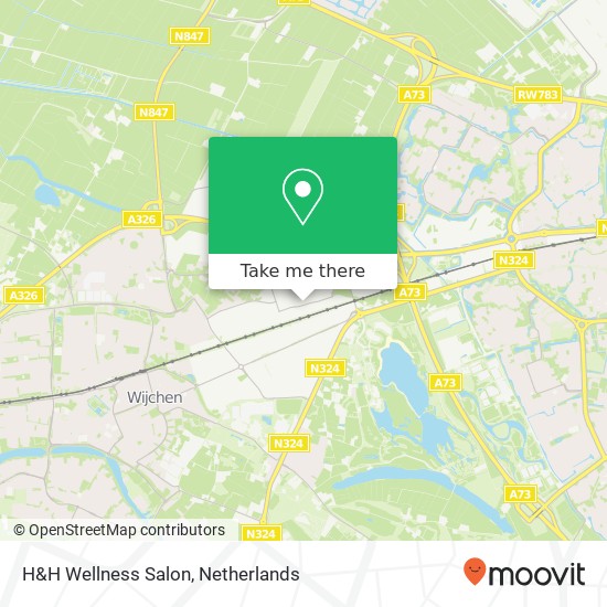 H&H Wellness Salon, Celsiusstraat 13 map