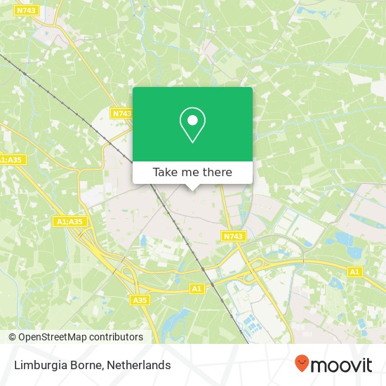 Limburgia Borne, De Bleek 1 Karte