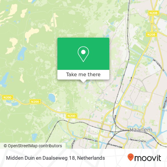 Midden Duin en Daalseweg 18, 2061 AR Bloemendaal map