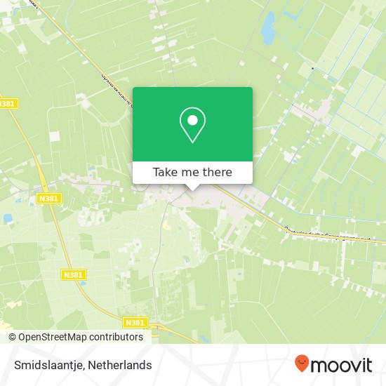 Smidslaantje, Smidslaantje, 8426 Appelscha, Nederland map