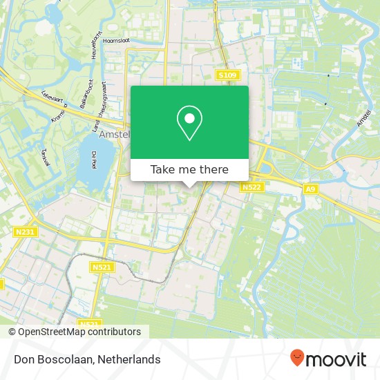 Don Boscolaan, Don Boscolaan, 1185 Amstelveen, Nederland map