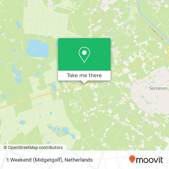 't Weekend (Midgetgolf), Provincialeweg 1 Karte