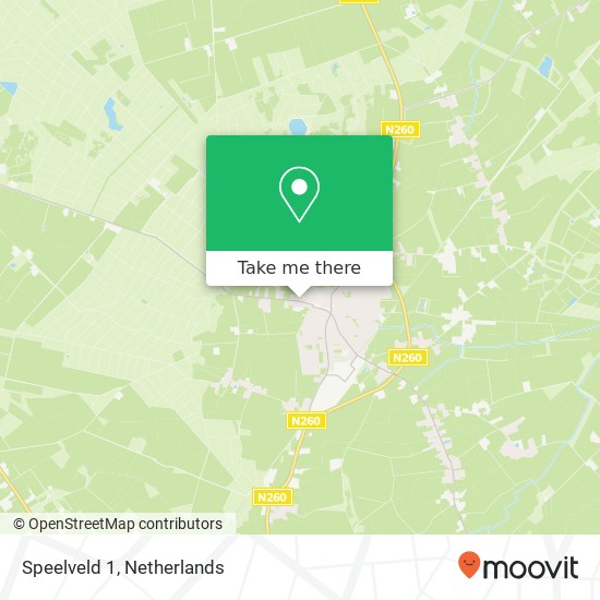 Speelveld 1, 5131 AW Alphen map