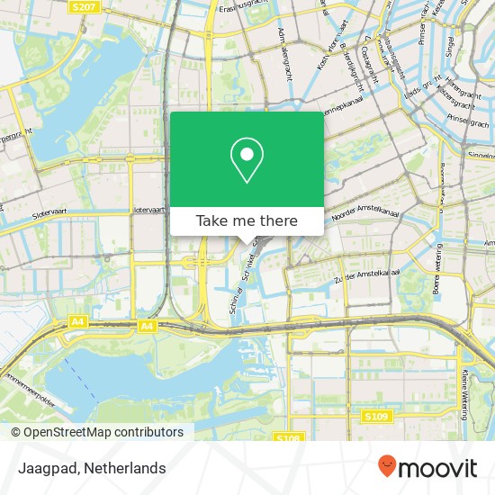 Jaagpad, 1059 AW Amsterdam map