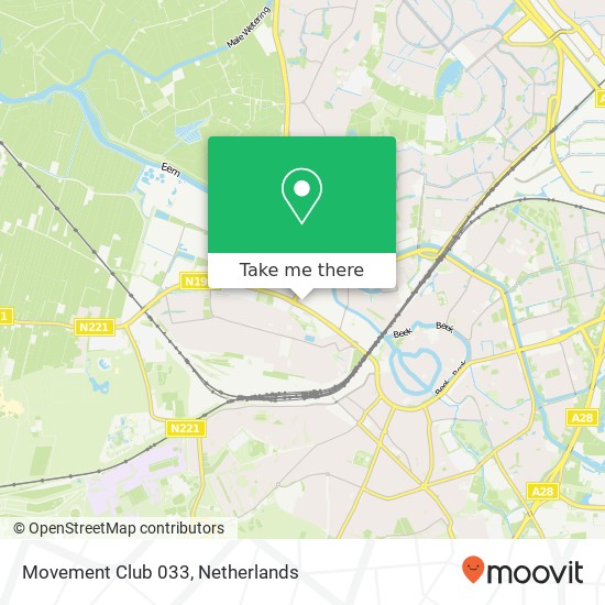 Movement Club 033, Amsterdamseweg 25 Karte