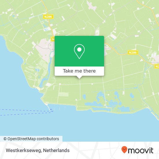 Westkerkseweg, 4694 PD Scherpenisse map