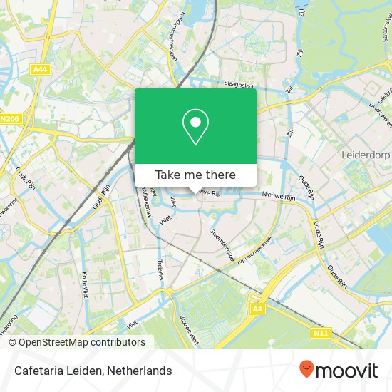 Cafetaria Leiden, Korevaarstraat 7 map