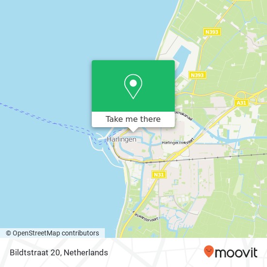 Bildtstraat 20, 8861 SN Harlingen map