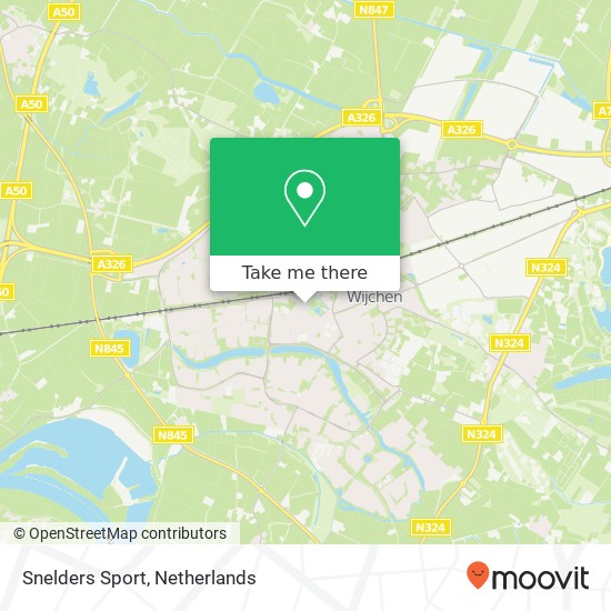 Snelders Sport, Spoorstraat 49 map