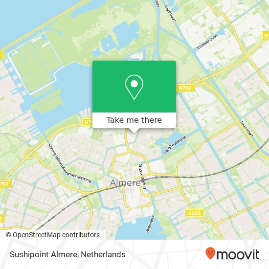 Sushipoint Almere map
