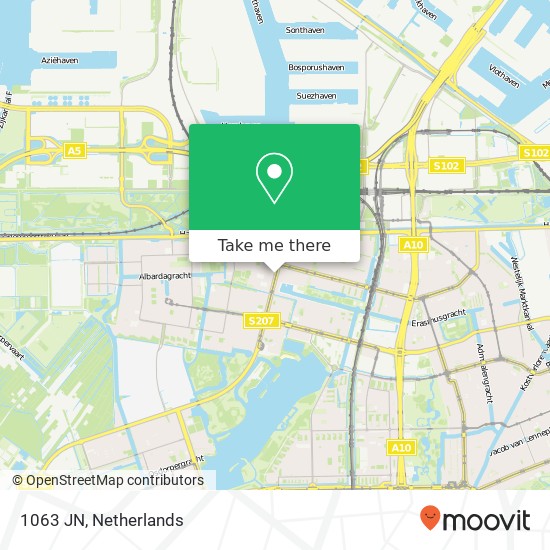 1063 JN, 1063 JN Amsterdam, Nederland Karte