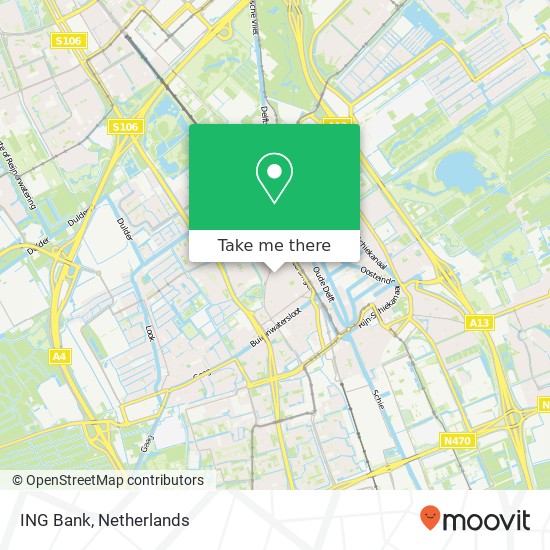 ING Bank, Van Bossestraat 2 map