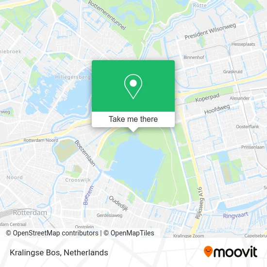 Kralingse Bos map
